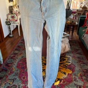 Vintage Wild Oats 1970’s unisex men’s 38 or women’s Large bell bottom jeans.